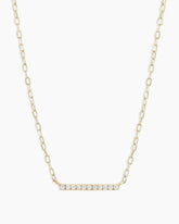 Diamond Bar Necklace