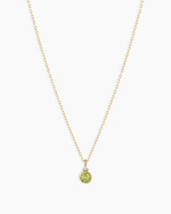 14k Gold Birthstone Necklace