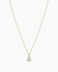 14k Gold Birthstone Necklace