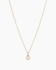 14k Gold Birthstone Necklace