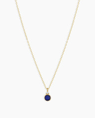 14k Gold Birthstone Necklace