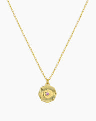 Birthstone Coin Necklace
