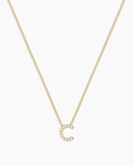 Diamond Alphabet Necklace