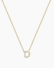 Diamond Alphabet Necklace