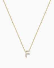 Diamond Alphabet Necklace