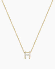 Diamond Alphabet Necklace