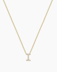 Diamond Alphabet Necklace