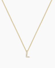 Diamond Alphabet Necklace