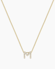 Diamond Alphabet Necklace