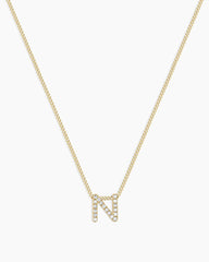Diamond Alphabet Necklace