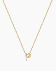 Diamond Alphabet Necklace