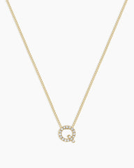 Diamond Alphabet Necklace