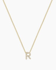 Diamond Alphabet Necklace