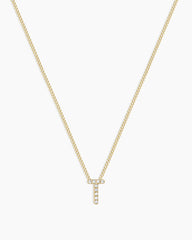 Diamond Alphabet Necklace