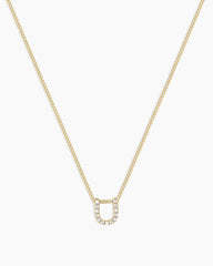 Diamond Alphabet Necklace