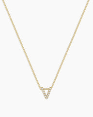 Diamond Alphabet Necklace