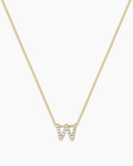 Diamond Alphabet Necklace