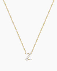 Diamond Alphabet Necklace