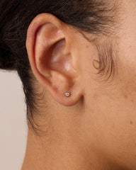 Classic Diamond Flat Back Single Stud
