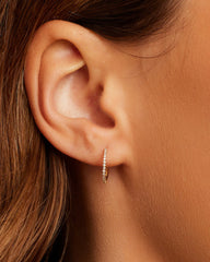 Diamond Pavé Single Huggie