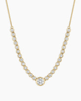 Lab Grown Diamond Circle Row Necklace