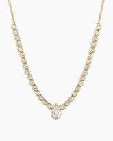 Lab Grown Diamond Pear Row Necklace