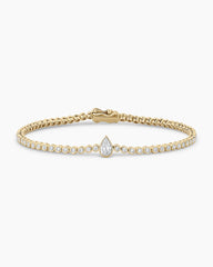 Lab Grown Diamond Pear Tennis Bracelet