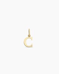 Diamond Vintage Alphabet Charm