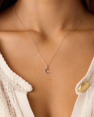 Diamond Vintage Alphabet Charm