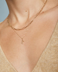 Diamond Vintage Alphabet Charm