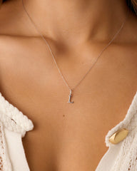 Diamond Vintage Alphabet Charm