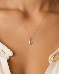 Diamond Vintage Alphabet Charm