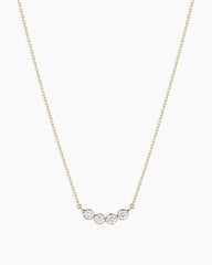 Lab Grown Diamond Halo Cluster Necklace