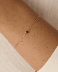 14k Gold Wilder Birthstone Bracelet