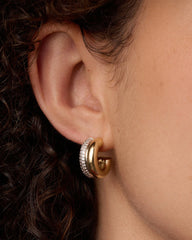 Lou Shimmer Stacked Huggies