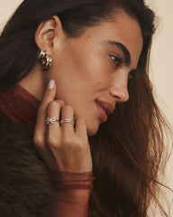 Lou Shimmer Stacked Huggies