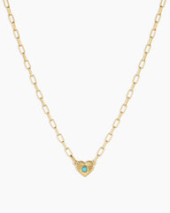 Birthstone Heart Necklace
