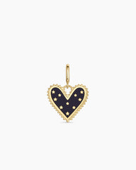 Vintage Heart Star Parker Charm
