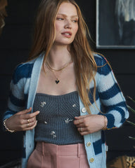 Vintage Heart Star Charm Necklace