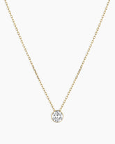 Lab Grown Diamond Halo Necklace