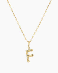 Crew Alphabet Statement Charm Necklace