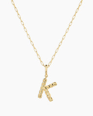 Crew Alphabet Statement Charm Necklace