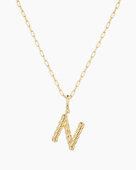 Crew Alphabet Statement Charm Necklace