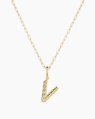 Crew Alphabet Statement Charm Necklace