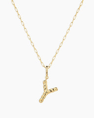 Crew Alphabet Statement Charm Necklace
