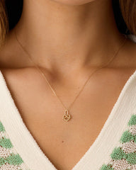 14k Gold Love Knot Charm