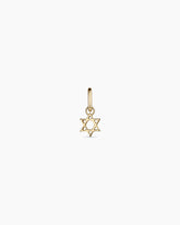 14k Gold Star of David Charm