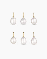 14k Gold Pearl Charm Necklace