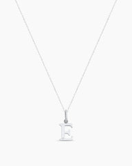 Diamond Vintage Alphabet Charm Necklace