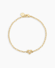 Birthstone Heart Bracelet